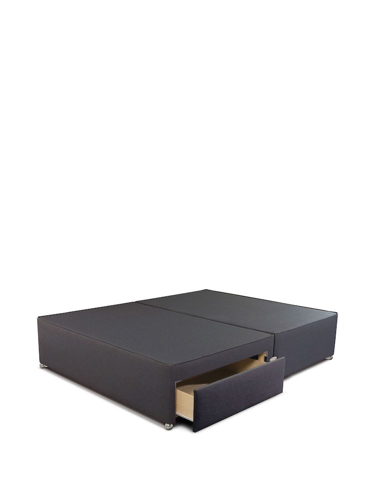 Sleepeezee Charcoal Ashdown 2400 Mattress and 2 Drawer Divan Base Bed Set - Image 4 of 4