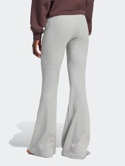 adidas Originals Grey Essentials Rib Flared Leggings - Image 2 of 6