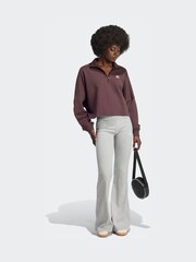 adidas Originals Grey Essentials Rib Flared Leggings - Image 3 of 6