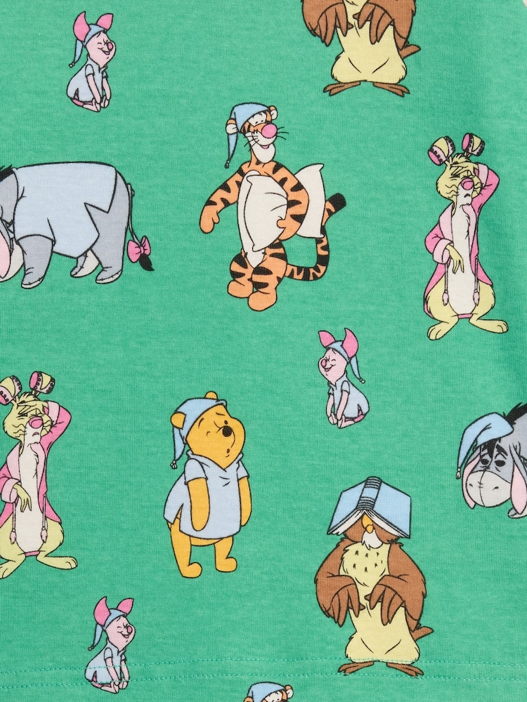 Gap Green Disney Winnie the Pooh Print Pyjamas Set (6mths-5yrs) - Image 3 of 3
