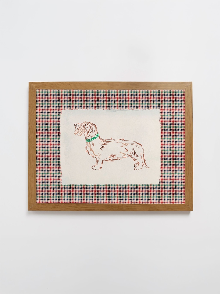 Joules Red Countryside Hound Wood Framed Print Wall Art - Image 2 of 4 Joules Red Countryside Hound Wood Framed Print Wall Art - Image 2 of 4
