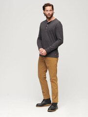 Superdry Dark Brown Slim Officers Chinos Trousers - Image 3 of 3
