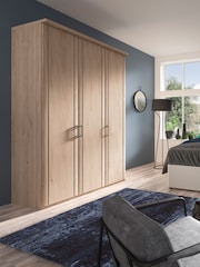 Wiemann Holm Oak Torquay Wood Semi Fitted Triple Wardrobe - Image 1 of 4