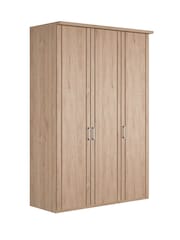 Wiemann Holm Oak Torquay Wood Semi Fitted Triple Wardrobe - Image 2 of 4