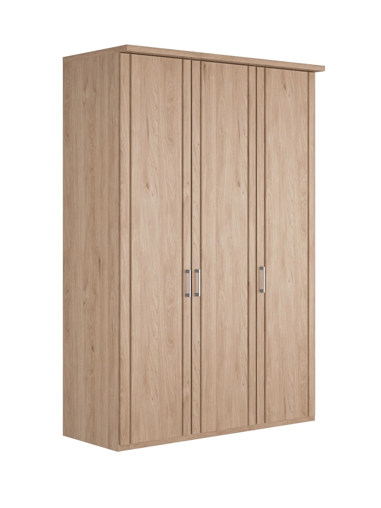 Wiemann Holm Oak Torquay Wood Semi Fitted Triple Wardrobe - Image 2 of 4