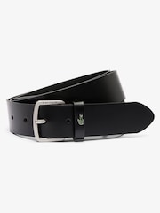 Lacoste Black Smooth Leather Belt - Image 1 of 3
