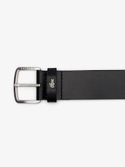 Lacoste Black Smooth Leather Belt - Image 3 of 3