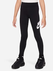 Черный - Леггинсы с классической талией и логотипом Nike Essentials - Image 1 of 7