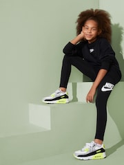 Черный - Леггинсы с классической талией и логотипом Nike Essentials - Image 2 of 7