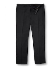 Серый - Бежевые брюки зауженного кроя из саржи Charles Tyrwhitt - Image 4 of 5