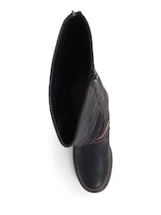Pavers Black Pavers Buckle Detail Smart Black Boots - Image 4 of 5