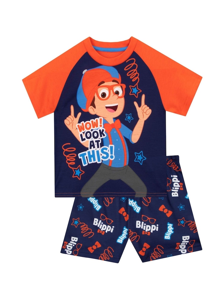 Character Blue Blippi Short Pyjamas - Image 1 of 7 Character Blue Blippi Short Pyjamas - Image 1 of 7