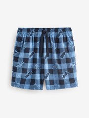 Blue/Navy Marvel Pyjama Shorts - Image 6 of 7