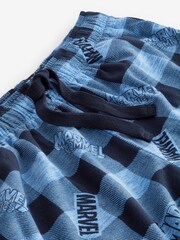 Blue/Navy Marvel Pyjama Shorts - Image 7 of 7