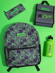 Vanilla Underground Grey Minecraft Boys Creeper 4 Piece Backpack Set - Image 1 of 5