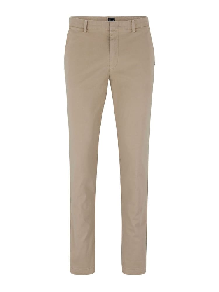 BOSS Natural Slim Fit Stretch Cotton Gabardine Chinos - Image 5 of 5 BOSS Natural Slim Fit Stretch Cotton Gabardine Chinos - Image 5 of 5