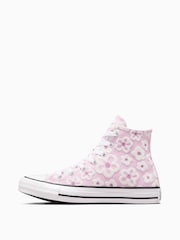 Converse Purple Floral Textured Chuck Taylor Junior Trainers - Image 2 of 12