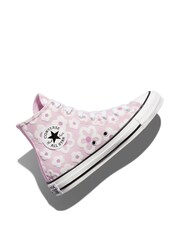 Converse Purple Floral Textured Chuck Taylor Junior Trainers - Image 9 of 12