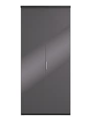 Wiemann Peyton Graphite Glass Semi Fitted Double Wardrobe - Image 2 of 6