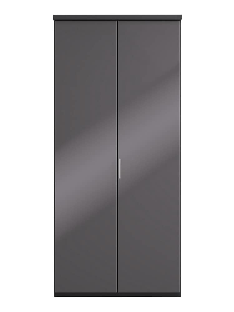 Wiemann Peyton Graphite Glass Semi Fitted Double Wardrobe - Image 2 of 6