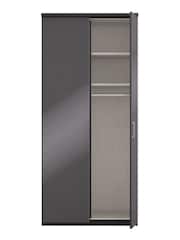 Wiemann Peyton Graphite Glass Semi Fitted Double Wardrobe - Image 5 of 6