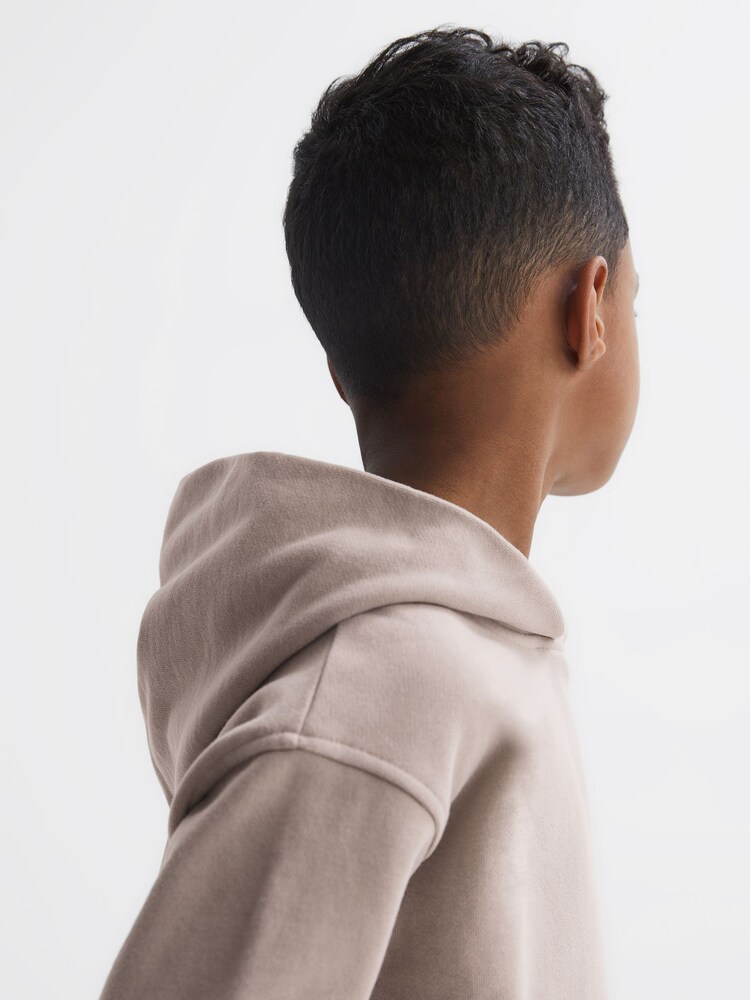 سترة هودي جيرسيه قطن تلبيس واسع Alexander من Reiss - Image 4 of 6
