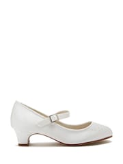 Rainbow Club Cream Kids Verity Satin Bridesmaid Shoes - Image 1 of 5