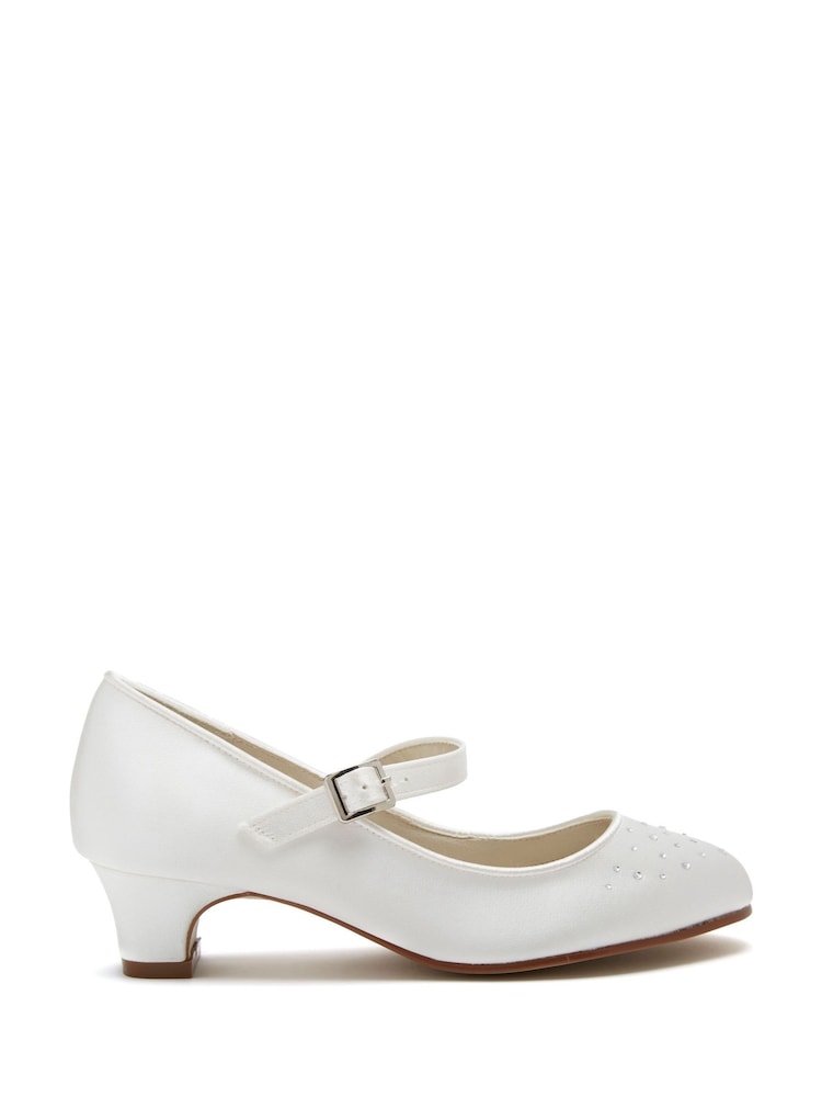 Rainbow Club Cream Kids Verity Satin Bridesmaid Shoes - Image 1 of 5