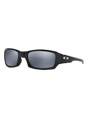 Oakley® Black Fives Square Polarised Lens Sunglasses - Image 5 of 11