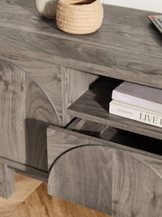 Dark Arches Mango Up to 65 inch Wood Effect TV Unit - Image 2 of 10