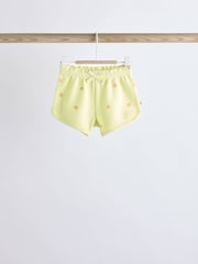 Fluro Green/ Orange Floral 2 Pack Baby T-Shirts and Shorts Set - Image 11 of 16