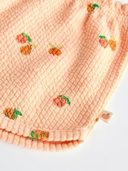 Fluro Green/ Orange Floral 2 Pack Baby T-Shirts and Shorts Set - Image 14 of 16
