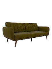 Novogratz Green Brittany Linen Sofa Bed - Image 3 of 4