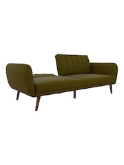 Novogratz Green Brittany Linen Sofa Bed - Image 4 of 4