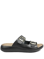 Jones Bootmaker Black Harlowe Wide Fit Leather Sandals - Image 3 of 5