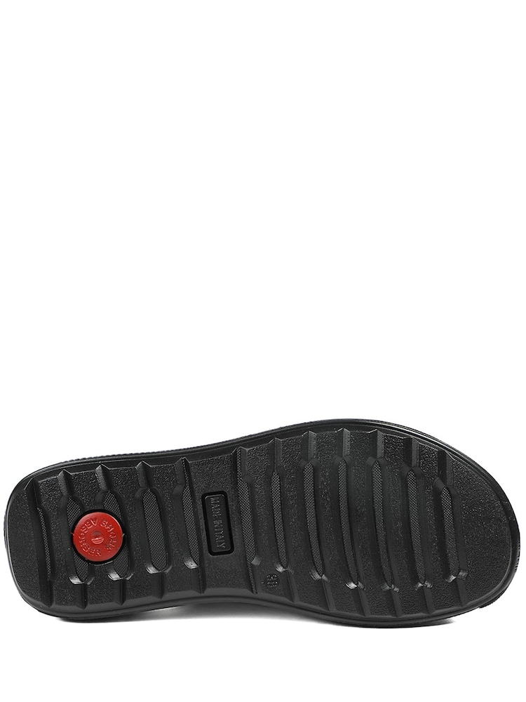 Jones Bootmaker Black Harlowe Wide Fit Leather Sandals - Image 5 of 5