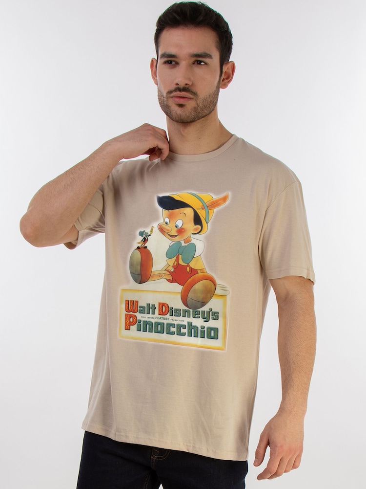 Brands In Natural Disney Pinocchio Poster T-Shirt - Image 1 of 4