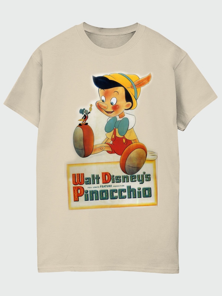Brands In Natural Disney Pinocchio Poster T-Shirt - Image 2 of 4