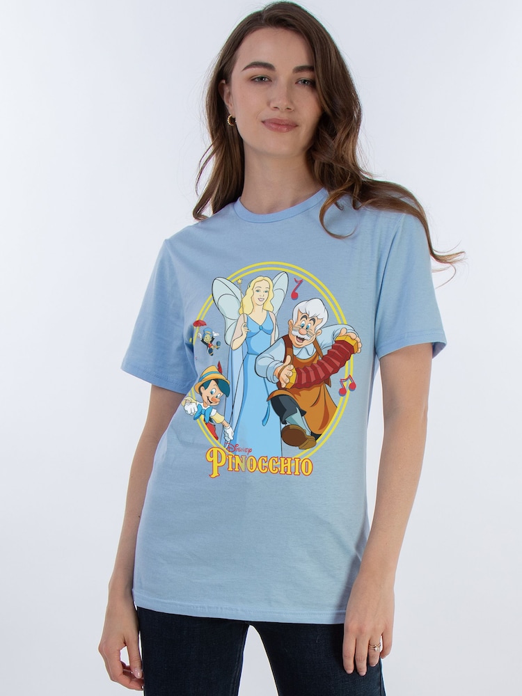 Brands In Blue Disney Pinocchio Musical Group T-Shirt - Image 1 of 4