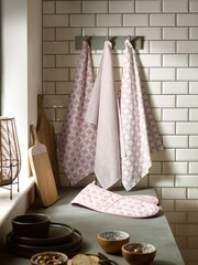 Pink Geo Oven Gloves - Image 2 of 3
