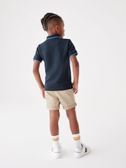 Paul Smith Junior Boys Navy Short Sleeve Signature Zip Polo Shirt - Image 2 of 12