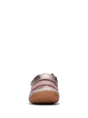 Clarks Pink Dusty Leather Tiny Sky Toddler Shoes - Image 6 of 7