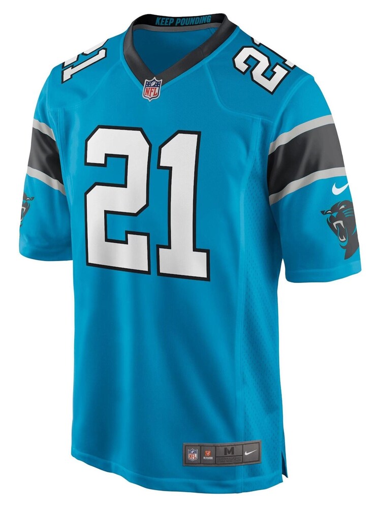 Nike Blue Carolina Panthers Game Alternate Jersey - Jeremy Chinn - Image 2 of 3 Nike Blue Carolina Panthers Game Alternate Jersey - Jeremy Chinn - Image 2 of 3