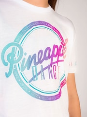 Pineapple White Logo Girls Crop T-Shirt - Image 5 of 5