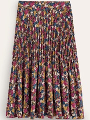 Boden Red Pleated Midi Skirt - Image 6 of 6