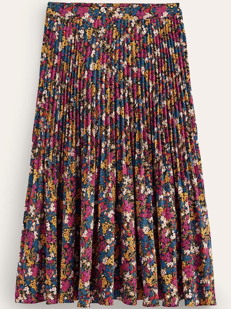Boden Red Pleated Midi Skirt - Image 6 of 6 Boden Red Pleated Midi Skirt - Image 6 of 6