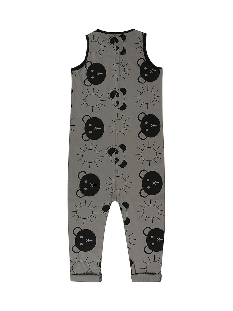Turtledove London Grey Organic Cotton Tank Dungaree Beach Pals - Image 2 of 4