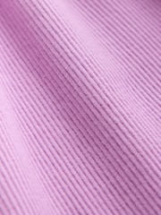 Broderie lapin lilas - Robe côtelée brodée à manches longues (3mois-7ans) - Image 5 de 5