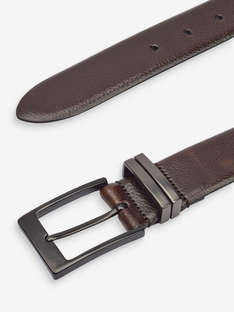 Brown Signature Italian Leather Belt - Image 2 of 3