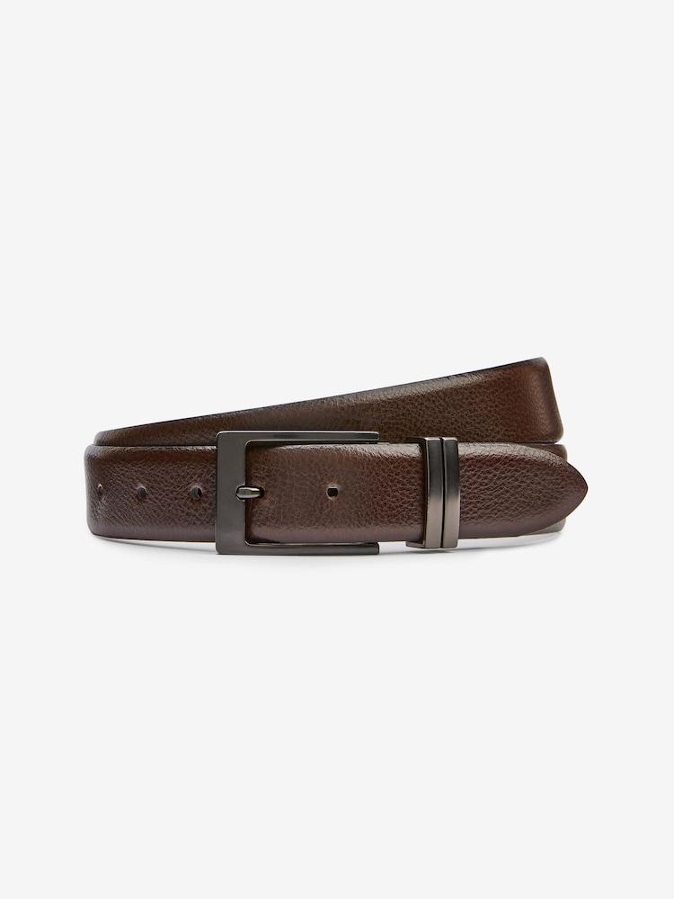 Brown Signature Italian Leather Belt - Image 3 of 3